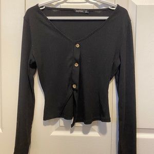 🌸SOLD🌸Boohoo Slit Crop Top